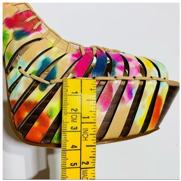 Heel strappy bold colors - Picture 3 of 8